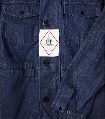 Logo cotton denim jacket | C.P. Company Kids