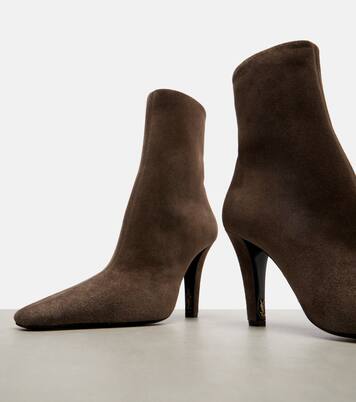 Jill 95 suede ankle boots | Saint Laurent