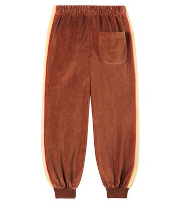 Happiness cotton-blend velvet sweatpants | Jellymallow