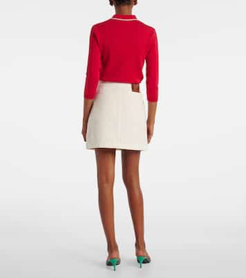 VGold denim skirt  | Valentino