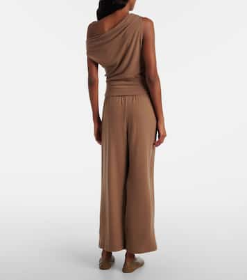 Lauren asymmetric jersey top | Leset