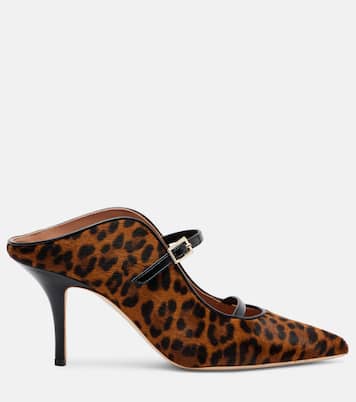 Bedruckte Mules Gala 70 aus Kalbshaar | Malone Souliers