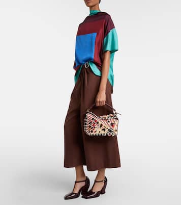 x Albers Puzzle 스몰 레더 숄더 백 | Loewe