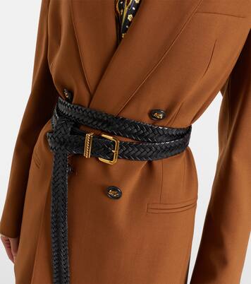 Woven leather belt | Etro