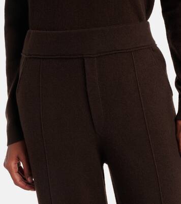High-rise wool and cashmere wide-leg pants | Jardin des Orangers