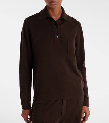 Wool and cashmere polo sweater | Jardin des Orangers