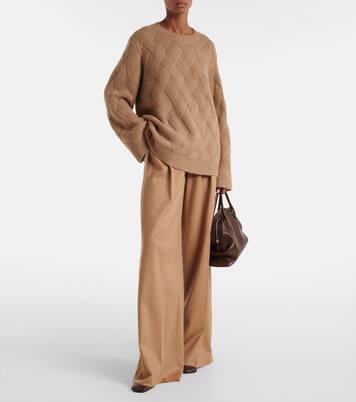 Oversized wool and cashmere sweater  | Jardin des Orangers