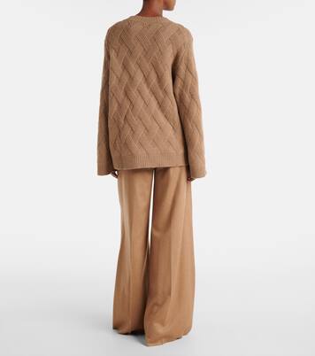 Oversized wool and cashmere sweater  | Jardin des Orangers