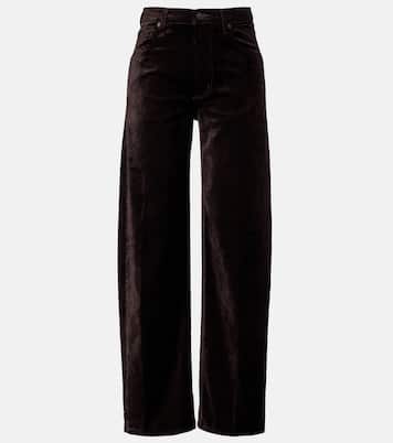 Ayla cotton-blend velvet straight pants | Citizens of Humanity