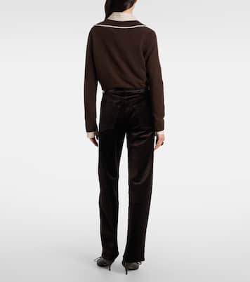 Ayla cotton-blend velvet straight pants | Citizens of Humanity