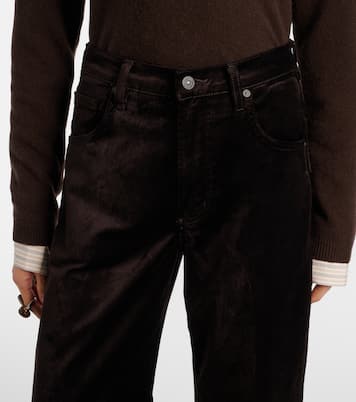 Ayla cotton-blend velvet straight pants | Citizens of Humanity