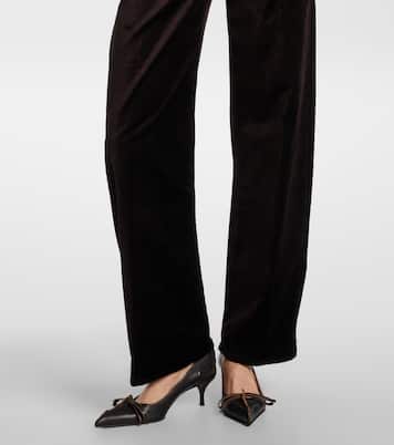 Ayla cotton-blend velvet straight pants | Citizens of Humanity