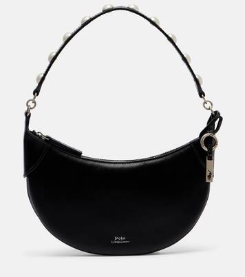 Polo ID Mini studded leather shoulder bag | Polo Ralph Lauren