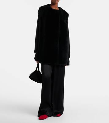 Satin wide-leg pants | Toteme