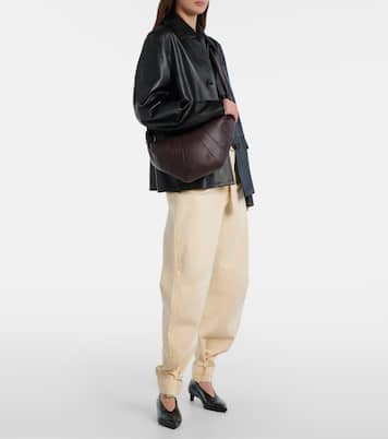 Croissant Medium leather shoulder bag | Lemaire