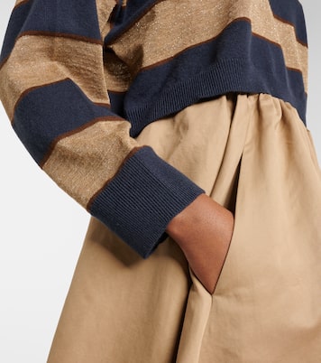 Wool, cashmere, and silk polo sweater | Brunello Cucinelli