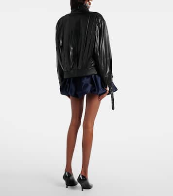 Belted taffeta miniskirt | Self-Portrait