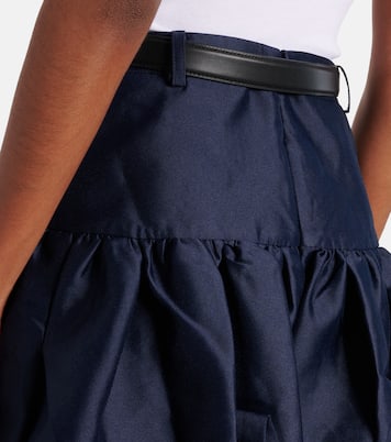 Belted taffeta miniskirt | Self-Portrait