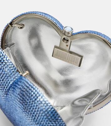 L'Amour Petit Coeur embellished clutch | Judith Leiber Couture