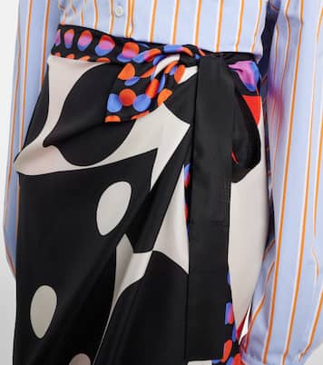 Bedruckter Wickelrock aus Seide | Dries Van Noten