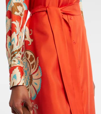 Printed silk shirt dress | Etro