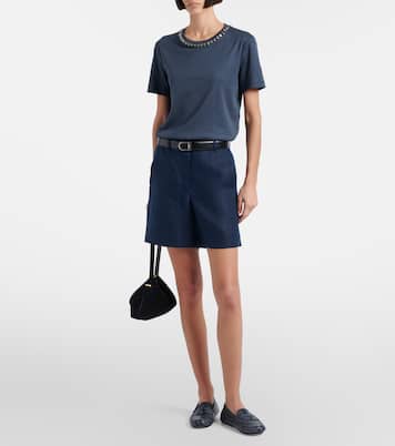 Bingo embellished cotton-blend T-shirt | 'S Max Mara