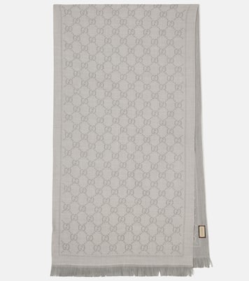 Sciarpa in jacquard GG di lana | Gucci