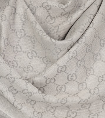 Sciarpa in jacquard GG di lana | Gucci