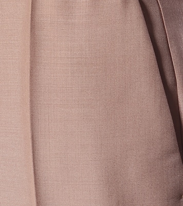 Mid-rise straight mohair-blend pants | Prada