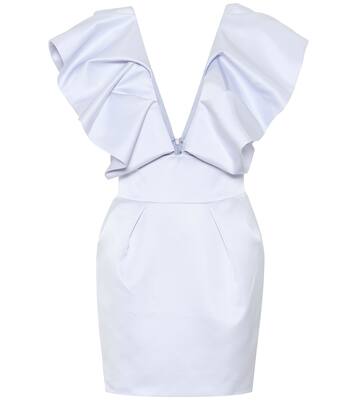 Ruffled satin minidress | Alexandre Vauthier