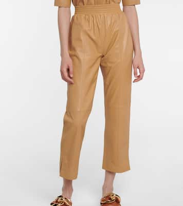 Pantalones rectos Gym de piel | Frame