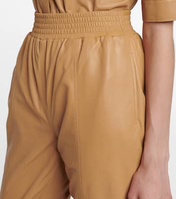 Pantalones rectos Gym de piel | Frame