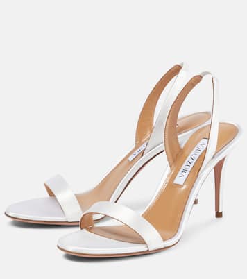 So Nude 85 satin sandals | Aquazzura