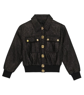Chaqueta bomber con glitter | Balmain Kids
