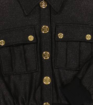 Chaqueta bomber con glitter | Balmain Kids