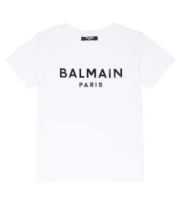 T-Shirt aus Baumwoll-Jersey | Balmain Kids