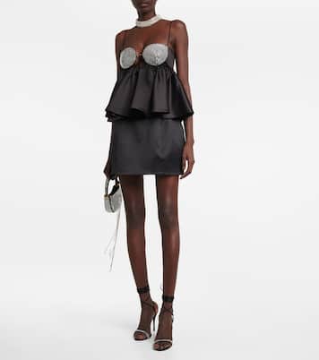 Top in misto seta con cristalli | Magda Butrym