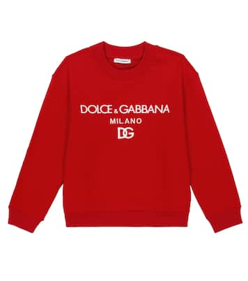 Sudadera en jersey de algodón con logo | Dolce&Gabbana Kids