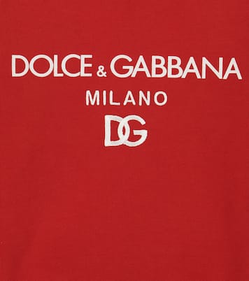 Sudadera en jersey de algodón con logo | Dolce&Gabbana Kids