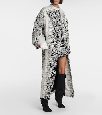 Abrigo en mezcla de algodón oversized | The Attico