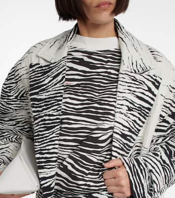 Abrigo en mezcla de algodón oversized | The Attico