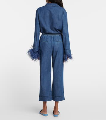 Pantalon ample en jean | Valentino