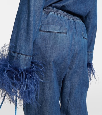 Pantalon ample en jean | Valentino