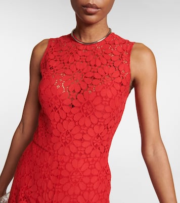 Wide-leg  guipure lace jumpsuit | Elie Saab