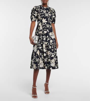 Kira floral embroidered midi dress | Erdem