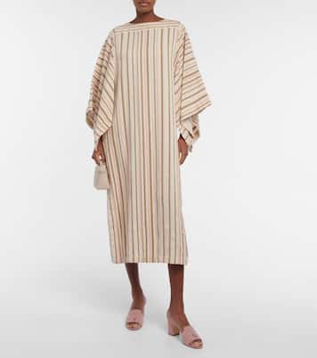 Midikleid aus einem Leinengemisch | Loro Piana