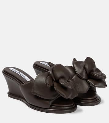 Leather wedge mules | Acne Studios