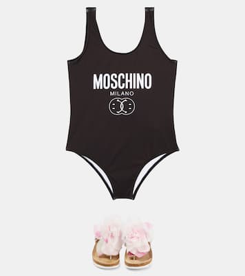 Logo printed swimsuit | Moschino Kids