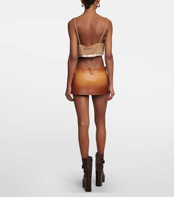 Camisole in cammello | Miu Miu