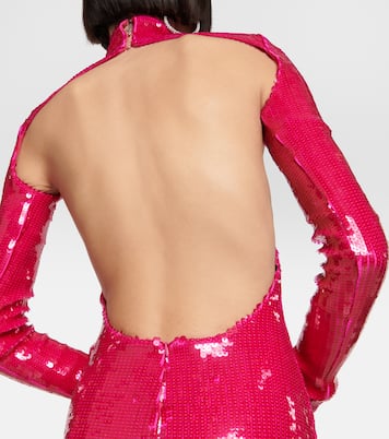 Sequined turtleneck minidress | LaQuan Smith